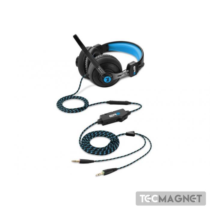 Headset Gamer Stereo Sharkoon Rush ER2 Azul Tecmagnet